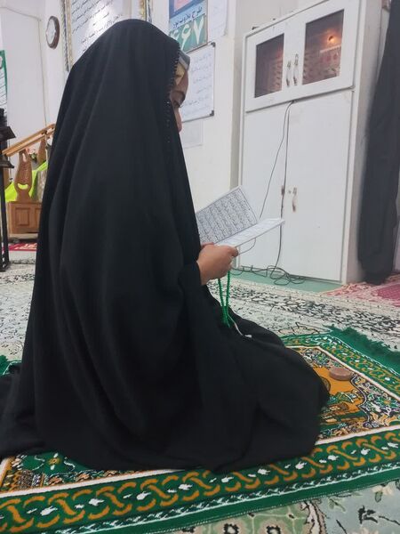 حس و حال معنوی دانش‌آموزان ابرکوهی در اعتکاف