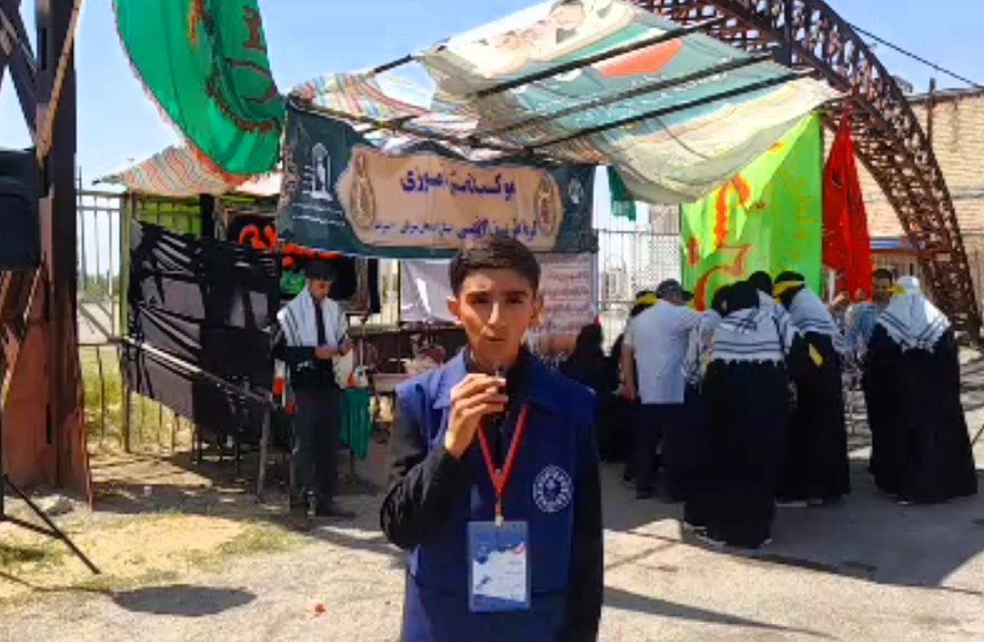 موکب دانش‌آموزی شهرستان سراب در اربعین حسینی