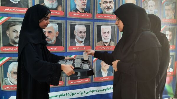 مشارکت نوجوانان عاشورایی در مراسم جاماندگان اربعین حسینی