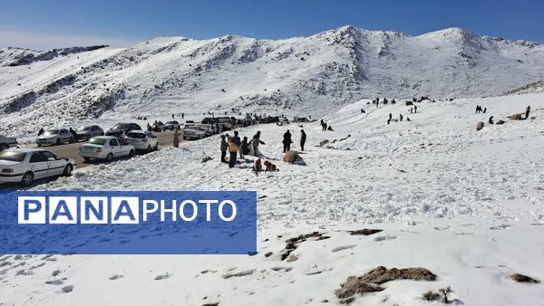 تفریحات زمستانه در دامنه‌های زاگرس