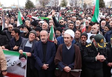 حضور پرشور مردم شهرستان قروه در راهپیمایی روز جهانی قدس 