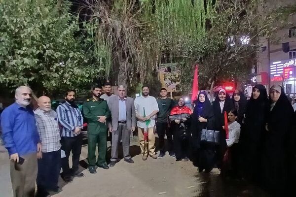 مشارکت رئیس اداره آموزش و پرورش  چهاردانگه در 185 امین همبستگی شبانه