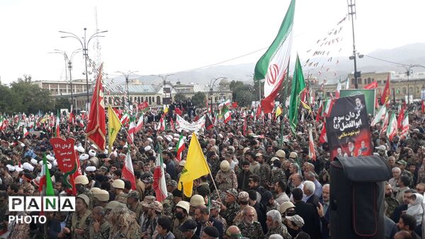 حضور پرشور مردم همدان در اجتماع ملی «جانفدا»؛ تجدید میثاق با آرمان‌های مقاومت