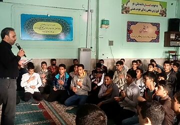 قرائت زیارت عاشورا به مناسبت وفات حضرت معصومه(س) در نیشابور