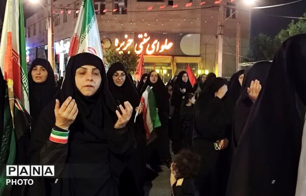 تجدید میثاق عزاداران زرقانی در شب عاشورای حسینی