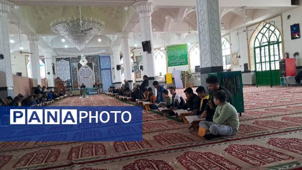 جزء خوانی قرآن کریم در شهرستان خلیل آباد و شهر کندر