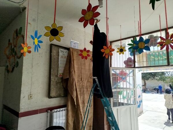 آمادگی دبستان شهید نجفی فدافن برای میزبانی ماه مهر
