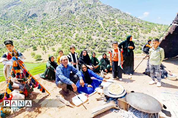 مهمان نوازی مردم انقلابی و غیور روستای پل بریده از مسئولین و رزمندگان
