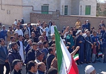 حضور مردم روستای براباد در راهپیمایی روز جهانی قدس