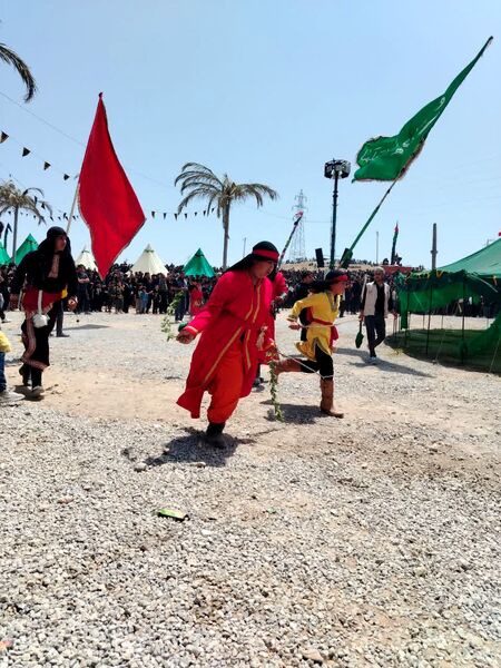 مراسم تعزیه‌خوانی در شهر طاقانک