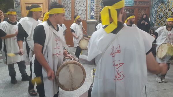 حرم حضرت معصومه(س) در شب شهادت برادر