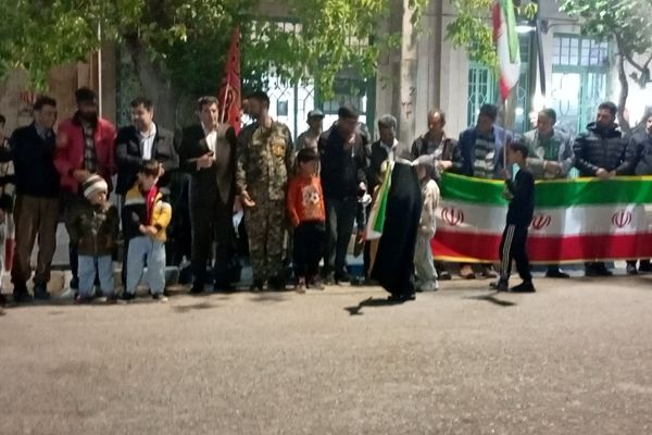 مشارکت مردم علیاشهر در تجمعات شبانه