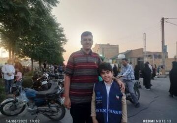 برپایی جشن کیلومتری عید غدیر در کاشان