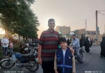 برپایی جشن کیلومتری عید غدیر در کاشان