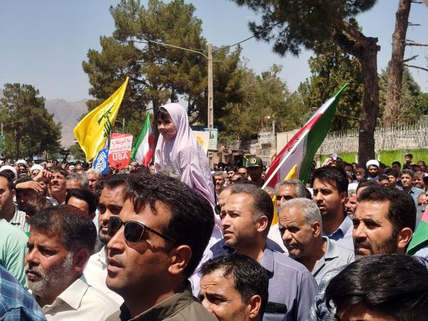 با هدف محکومیت جنایات رژیم کودک کش اسرائیل راهپیمایی جمعه خشم در کاشمر برگزار شد
