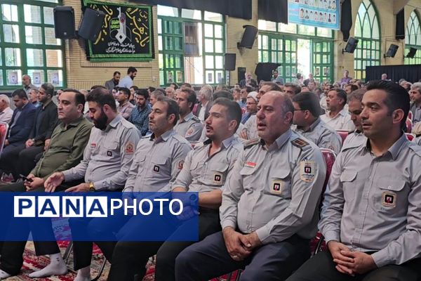 مراسم سالروز شهادت شهید بهشتی و ۷۲ یار انقلاب و چهلمین روز از شهادت رییس‌جمهور و شهدای خدمت در ورامین