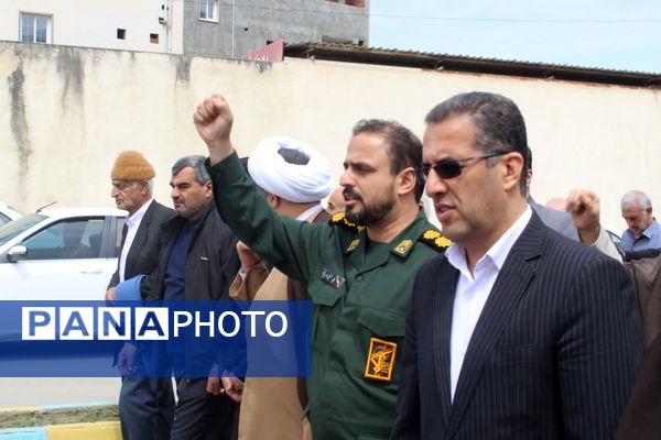 حمایت نمازگزاران جمعه در گلوگاه از مردم مظلوم فلسطین