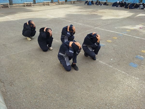 برگزاری مانور زلزله در مدارس تربت حیدریه 