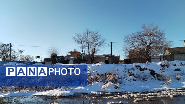 اولین بارش برف در سال ۱۴۰۳  در نیشابور