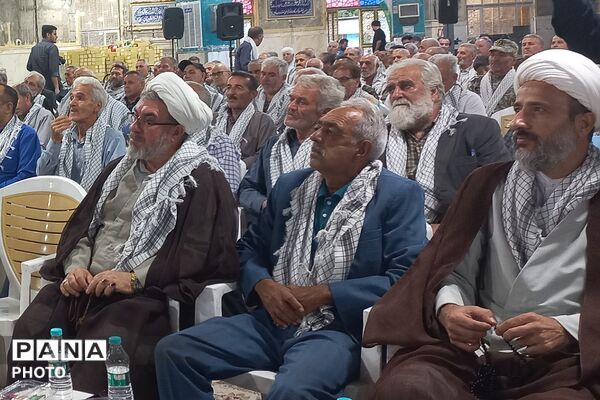 همایش تجلیل و تکریم پیشکسوتان و ایثارگران دفاع مقدس در مصلی نسیم‌شهر 