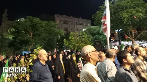 حضور مردم خستگی ناپذیر شهر فردوسیه پس از گذشت سه ماه ازشهادت رهبر عزیزمان
