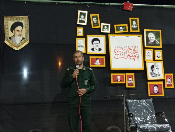 عزاداری هیات انصارالمهدی شهر جعفریه قم در یادمان شهدای گمنام 