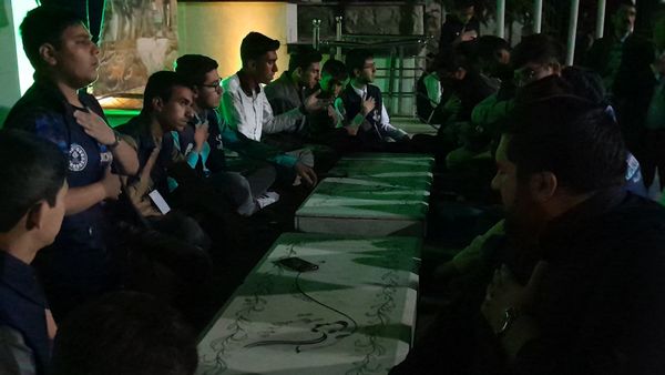 مراسم شب شهادت امام صادق(ع) در اردوی ملی پسران مسئله‌محور پانا