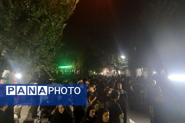 دسته عزاداری حضرت علی‌اکبر(ع) در شب هشتم محرم در پیشوا