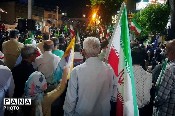  اجتماع اقتدارآمیز مردم ملارد در شب ۱۰۱ با شعار «الوعده وفا»