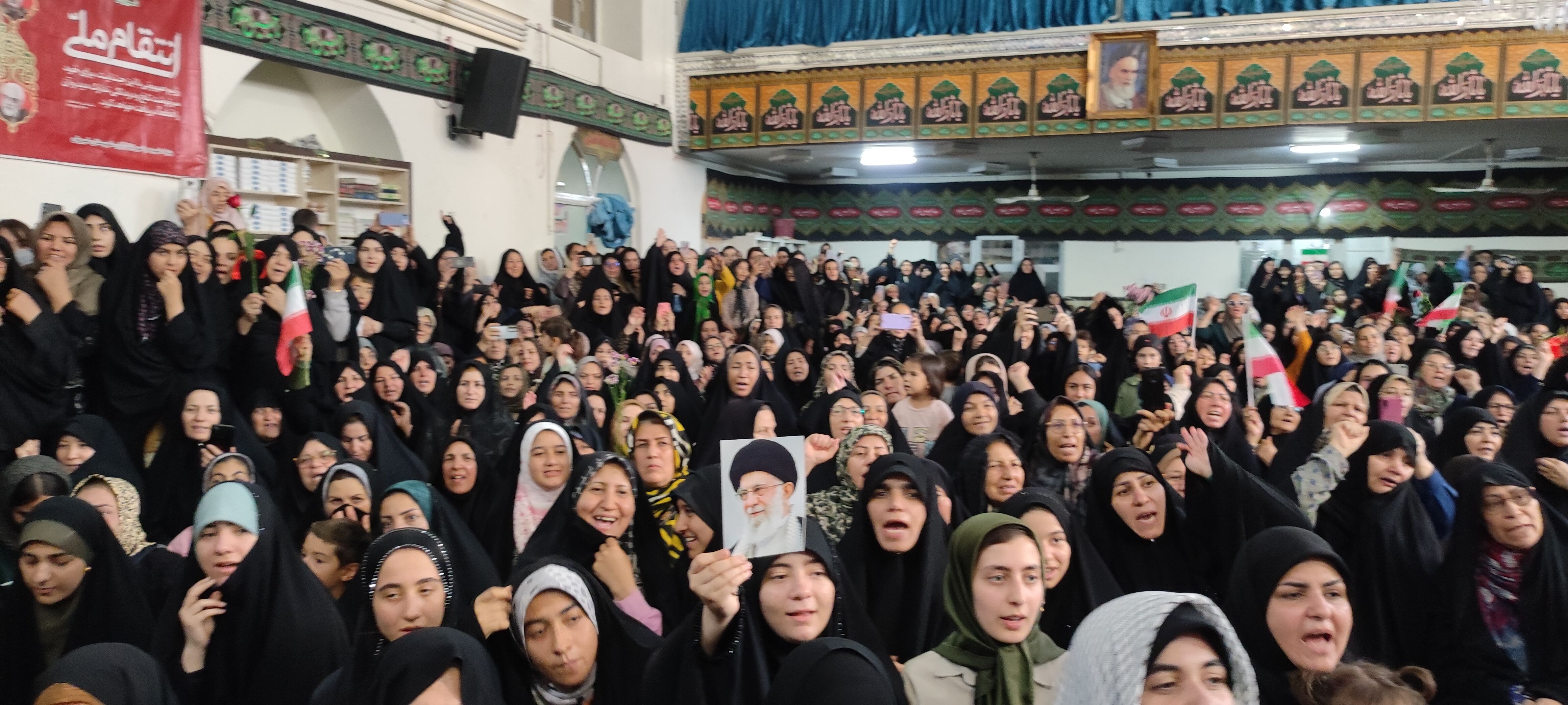 اجتماع بزرگ شیروانی‌ها در محکومیت جنایات صهیونسیتها با سخنرانی «سحر امامی»