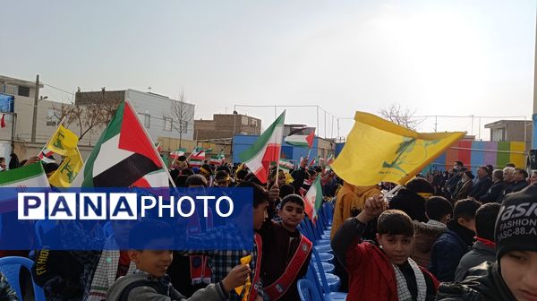 مراسم زنگ مقاومت در دبستان امیرمعزی 