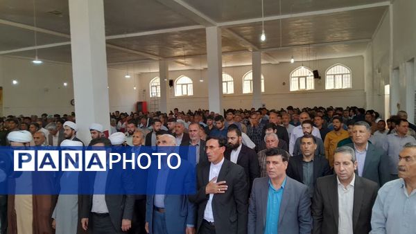 مراسم گرامیداشت شهدای بمباران هوایی شهرستان ایوانغرب