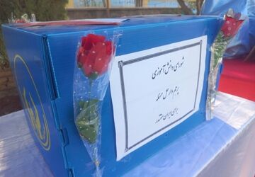 انتخابات شورای دانش آموزی در مدرسه فرهنگ خلیل آباد