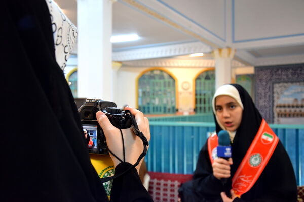 حضور دانش‌آموزان ناحیه یک کرج در نخستین روز اعتکاف دانش‌آموزی