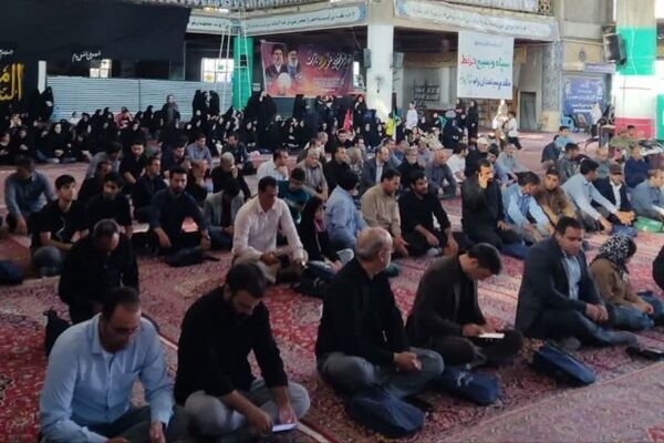 آیین باشکوه جاماندگان بدرقه رهبر شهید در نورآباد