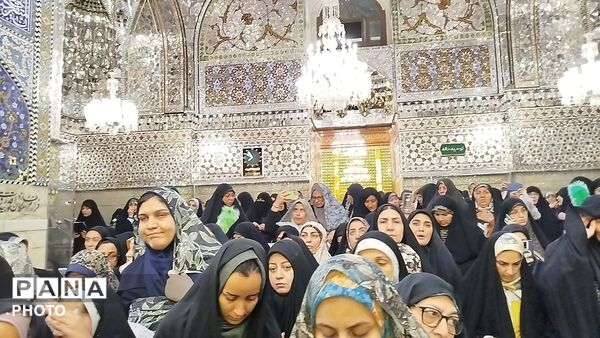 مراسم یادبود شهدا و دهه کرامت در حرم مطهر رضوی 