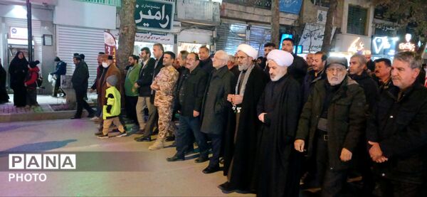تجمع و راهپیمایی مردم بجنورد برای بیعت با رهبر جدید