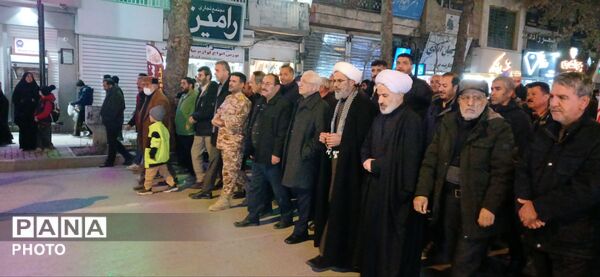 تجمع و راهپیمایی مردم بجنورد برای بیعت با رهبر جدید
