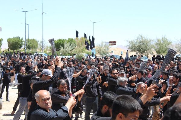 عزاداری تاسوعای حسینی در شهر درق 