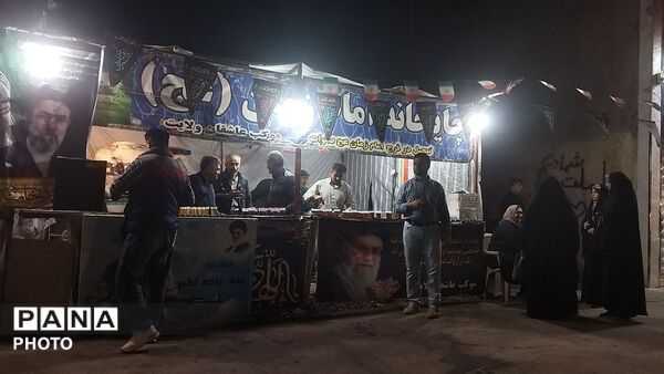 چایخانه امام زمان (عج) برای پنجاه و سومین شب میزبان مردم نیشابور شد 