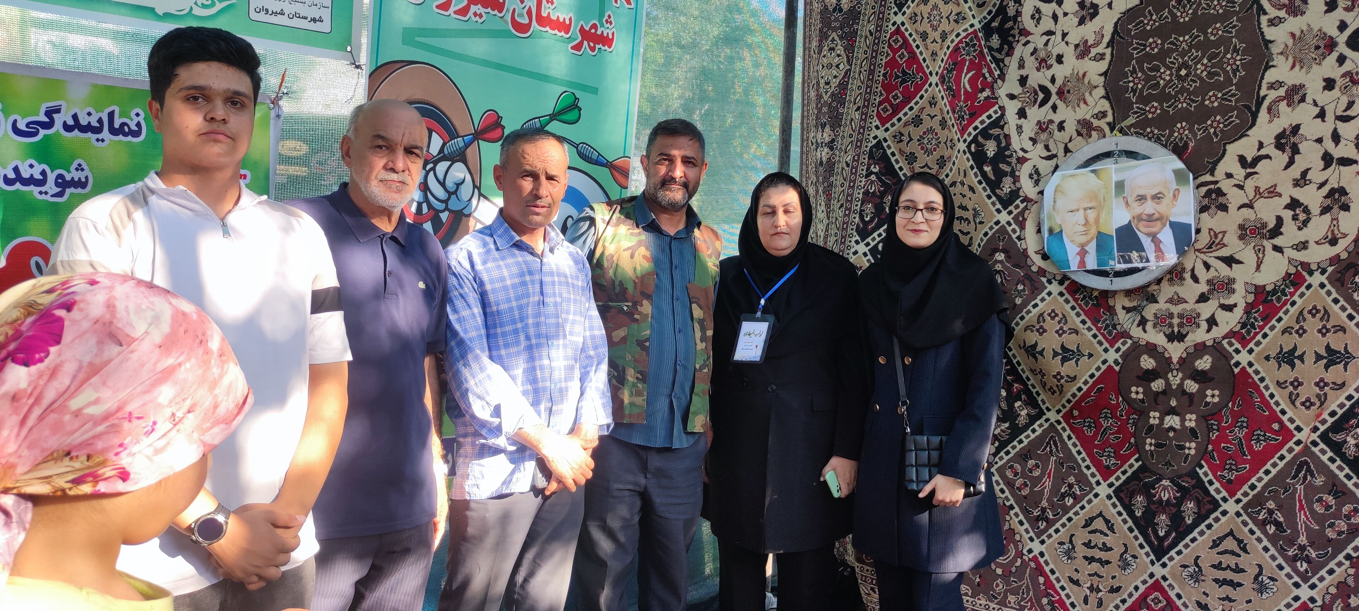 برگزاری مسابقات دارت در موکب‌های جشن غدیر در شهرستان شیروان