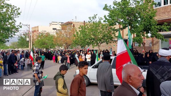 حضور خادمان حرم امام رضا (ع) در روستای آبنیه