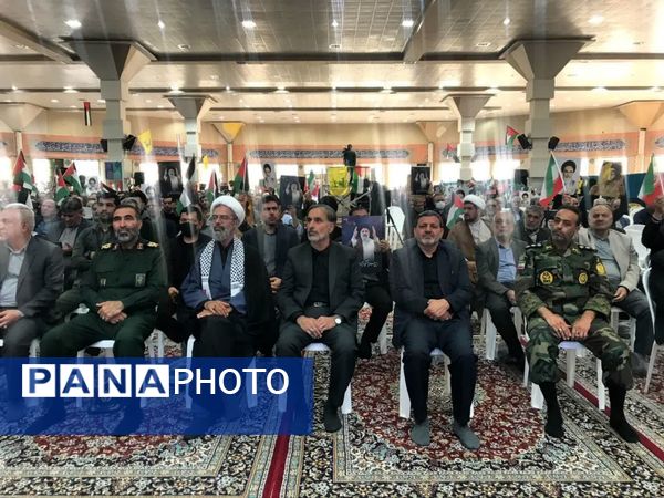 اجتماع بزرگ مردم خراسان شمالی در محکومیت جنایات رژیم اشغالگر صهیونیستی 