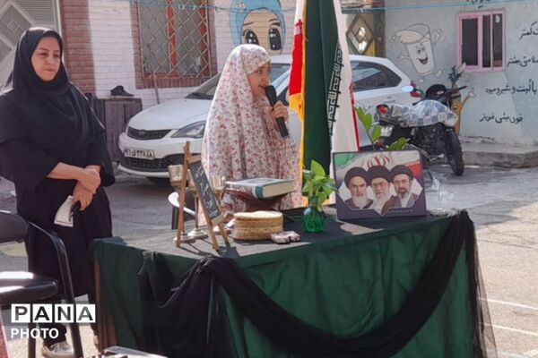 هم‌نوایی نسل فاطمی با مادران در نماز جماعت ایام فاطمیه؛ دبستان شهید اول ۲