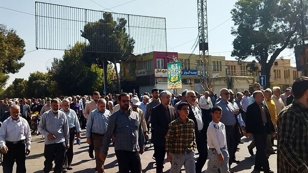 راهپیمایی بشارت نصر در نیشابور 