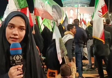 گرامیداشت چهلم رهبر شهید و شهدای دانش آموز میناب در قم