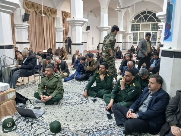 مراسم گرامیداشت شهدای مقاومت و تشیع نمادین پیکر پاک شهید سید حسن نصرالله در خلیل آباد 