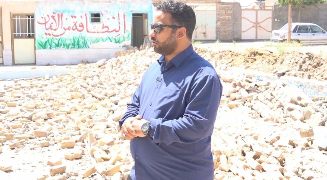 آموزشگاه شهید نژاد غلام روستای کسرینه بر اثر زلزله تخریب شد