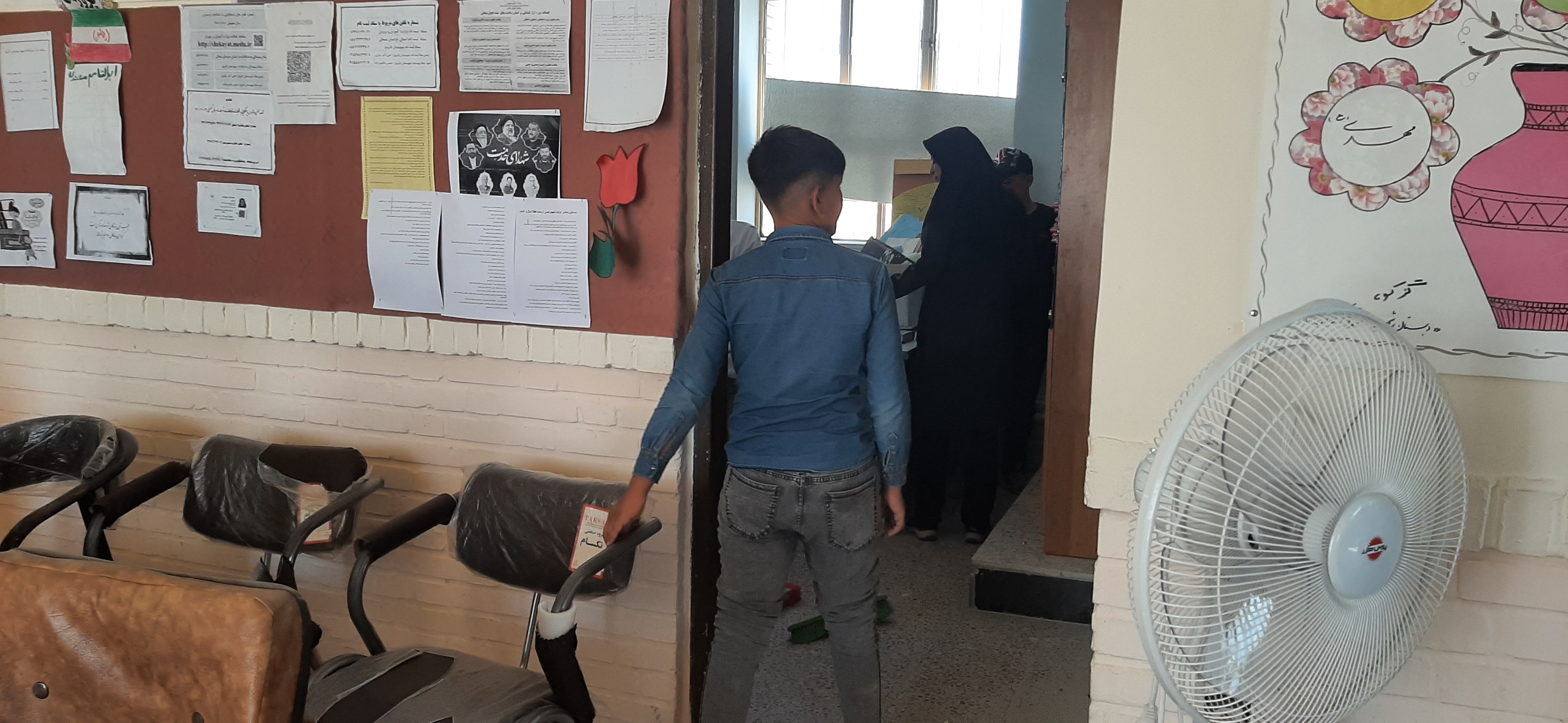 آماده‌سازی مدرسه شهید معتمدی روستای گزکوه برای بازگشایی مدارس