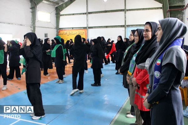 اجرای پیرامید دانش آموزان شهرستان سملقان با موضوع جنگ رمضان 